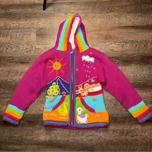 Four Suyos Colorful Kids Hoodie with Fun Patterns Size 7-T